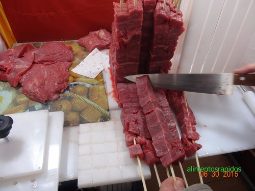 Máquina Fabricar 36 Espetinhos 120 Gr +furador+brindes