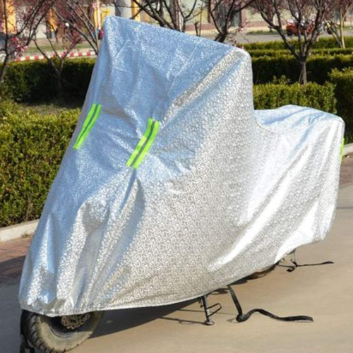 Carpa Funda Cubre Moto Impermeable Uv Peva(vinilo) + Algodon