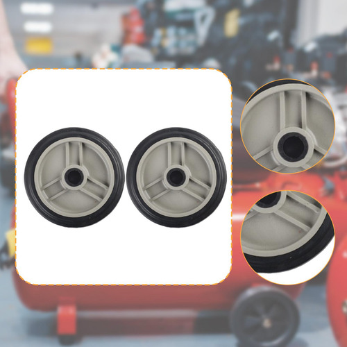 2 Ruedas Para Compresor De Aire (tornillos No 4 Pulgadas