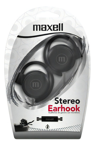 Audífono Maxell Estéreo Ec-155 Con Micrófono Color Negro