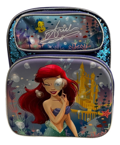 Mochila Sirenita Kinder Con Lonchera Back Pack