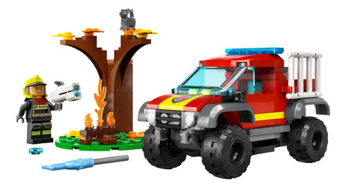Camión De Rescate 4x4 De Bomberos Lego City