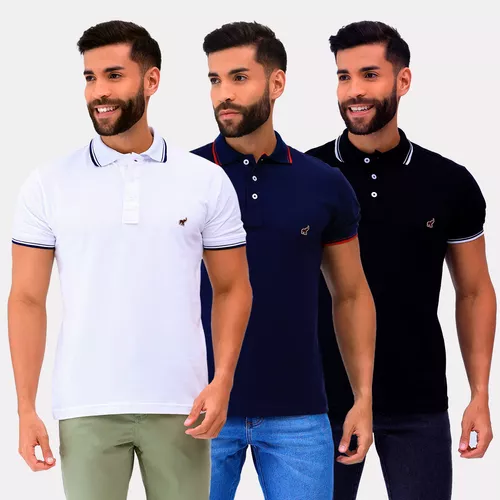 Camisas polo masculinas