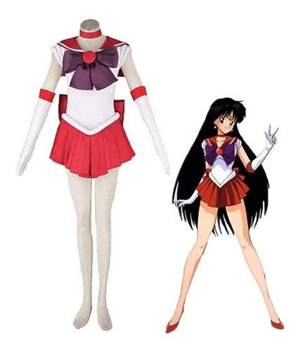 Anime Sailor Moon Rystal Hino Rei Sailor Marte Osplay 