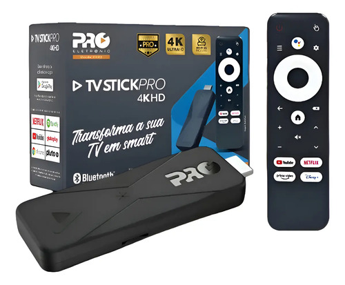 Tv Stick Intelbras Izy Stick De Voz Full Hd 8gb Preto Com 1gb De Memória Ram