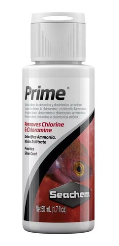 Prime Seachem 50ml Condicionador Para Água De Aquário