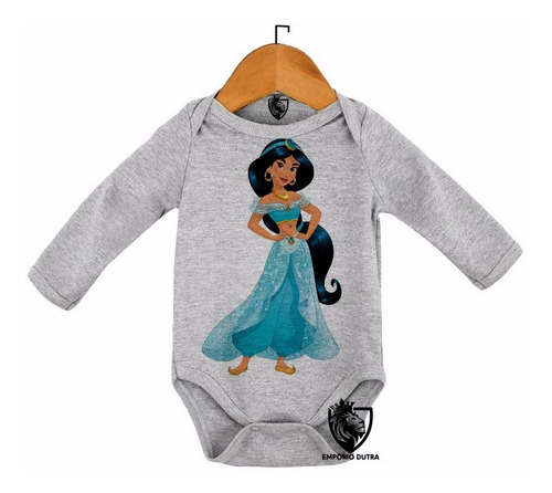 Body Bebê Baby Roupa Nenê Jasmine Princesa Disney Aladim