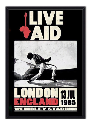 Cuadro Enmarcado - Póster Queen - Live Aid 
