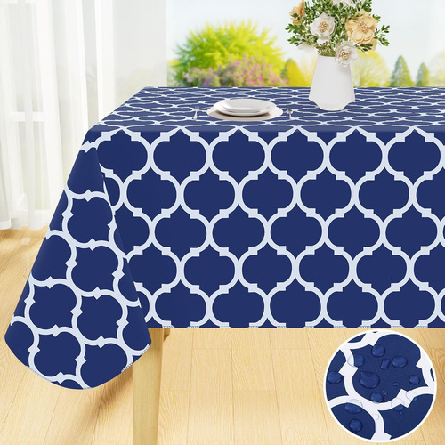 Mantel Rectangular Impermeable De Vinilo Para Comedor
