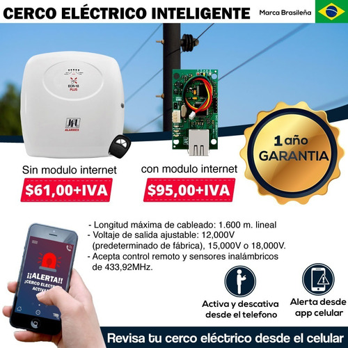 Cerca Electrica Inteligente Monitoreo Celular Jfl Quito