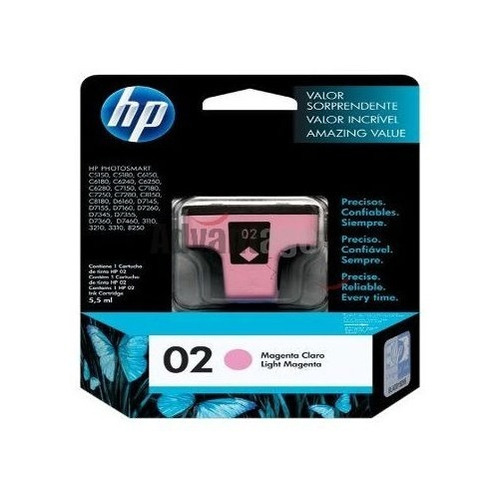 Cartucho De Tinta Hp 02 Light Magenta C8775w Original