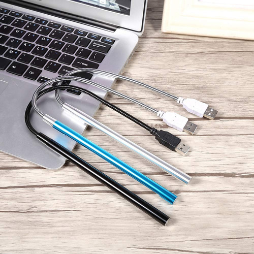 Lámpara De Lectura Usb Recargable Flexible Con Interruptor T