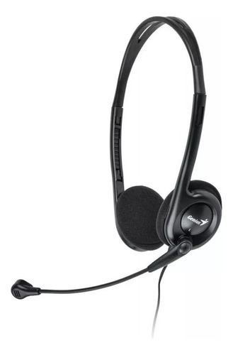 Auriculares Headset Vincha Genius Hs200c Con Microfono Negro