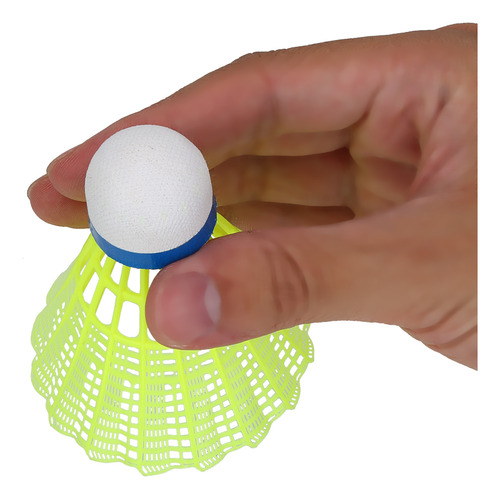 Peteca De Badminton, 6 Unidades/conjunto, Bola De Nylon Prof