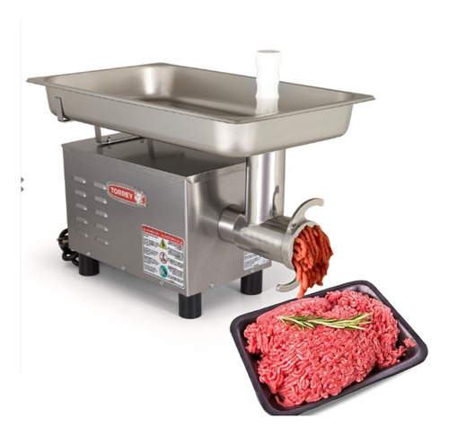 Molino De Carne En Acero Inoxidable Fg-12-ss Torrey