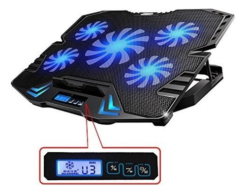 Enfriador P/laptop De Juegos Topmate 12-15.6 In, 2500rpm
