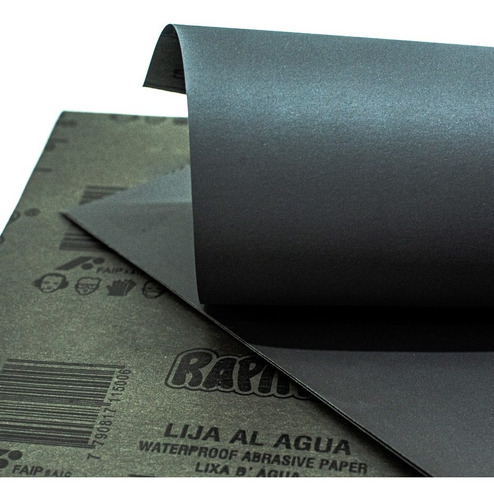 Imagen 1 de 10 de Lija Al Agua Grano 2000 Carburo De Silicio Pack X10