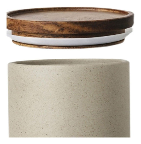 . Recipiente De Café Con Tapa De Cerámica For Grande