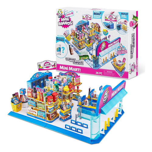 5 Mini Marcas Sorpresa - Mini Mart Playset By Zuru (serie 4)