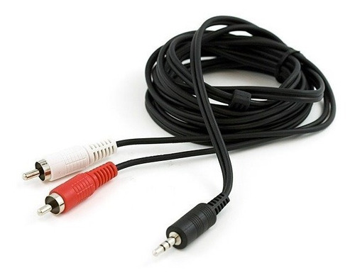 Imagen 3 de 5 de Cable Auxiliar 3.5st A 2rca Leon (pack C/10)