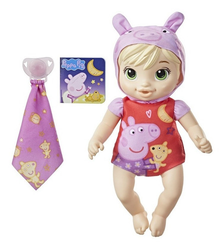 Imagen 4 de 4 de Muñeca Baby Alive - Peppa, Hora De Dormir Juguete Peppa Pig
