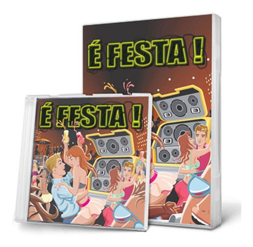 Kit É Festa! [ Dvd + Cd ] Lacrados Teló Jorge Bruno Marrone Versão Do Álbum Standard Edition