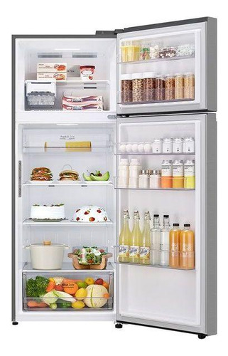 Geladeira Lg Frost Free Inverter 461l Duplex Inox Look 220v Inox