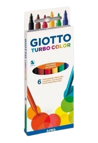Marcador Giotto Turbo Color X6 Unidades