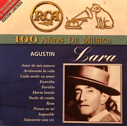 Cd Agustin Lara 100 Años De Musica Rca 2cds