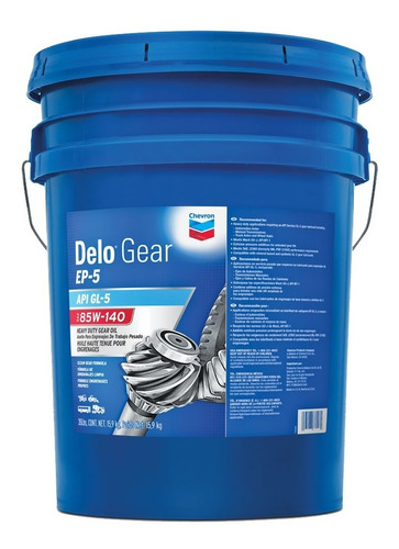 Aceite Chevron Delo Gear  85w 140 Cubeta 19lts