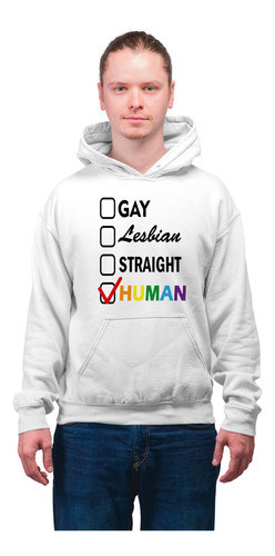 Sudadera Hoodie Orgullo Pride Gay Lgbt+ Human Niño / Adulto 