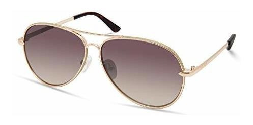 Gafas De Sol Piloto Aviador Classic De Mujer, Oro, D2gms