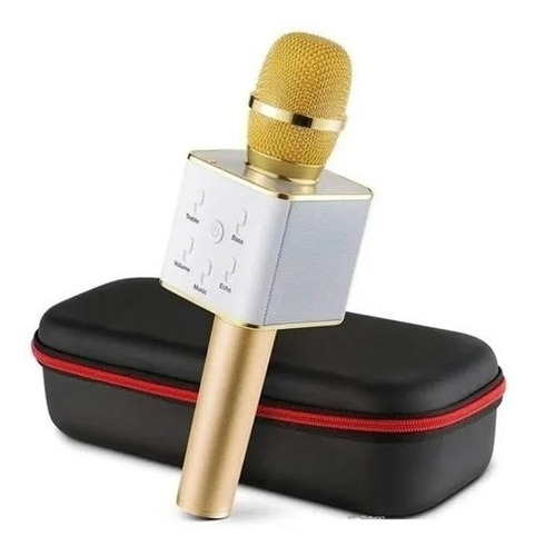 Micrófono Senon Q7 Bluetooth Karaoke Usb Parlante Y Estuche