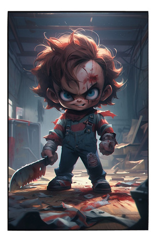 Cuadro De Chucky El Muñeco Asesino Num 4 Ch