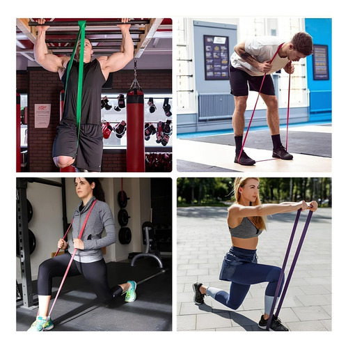 5pcs Banda Elástica Deportiva For Ejercicio En Casa O
