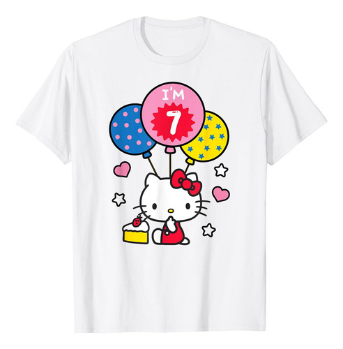 Hello Kitty Im 7 Cumpleaños Camiseta
