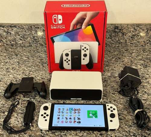 Nintendo Switch Oled Blanco 64gb En Su Caja Completo.