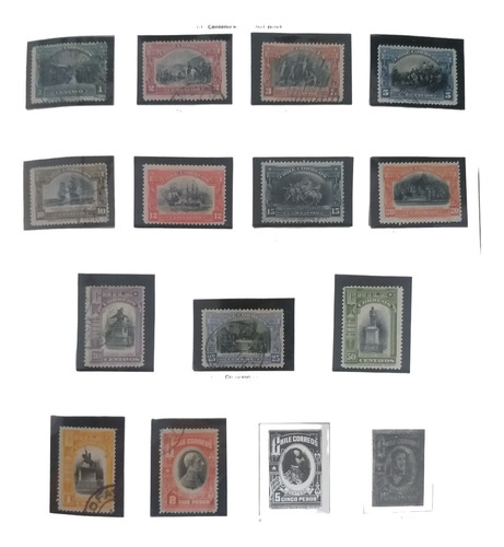 Ch71 Chile Serie Año 1910 Centenario Independencia B.valor
