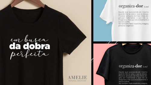 Imagem 1 de 7 de Camiseta Amelie Personal Organizer 100% Algodão Organização