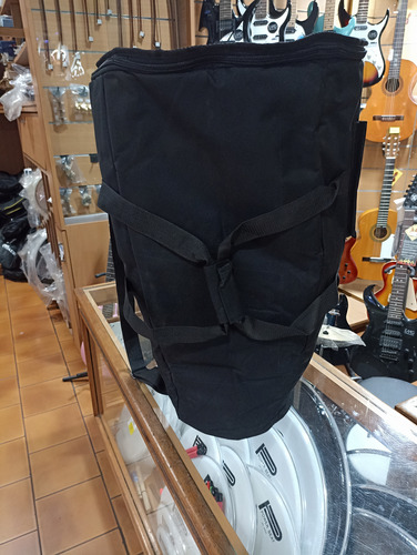 Forro De Conga O Tumbadora Acolchado De Lona Negro