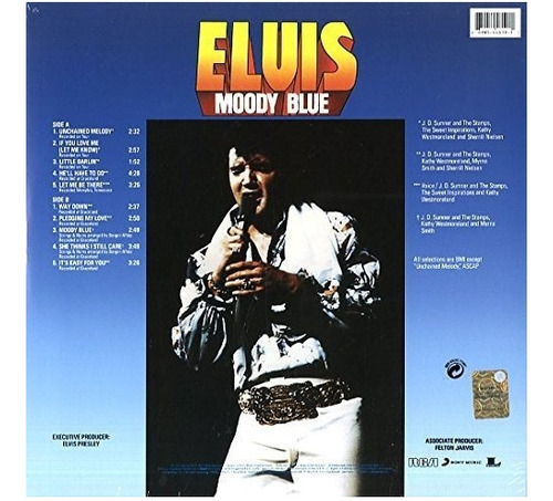 Álbumes De Música Elvis Moody Blue 40 Aniversario De Vinilo