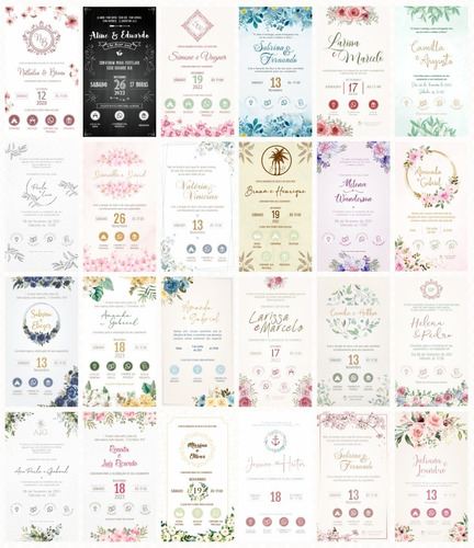 Convite Casamento Marsala Virtual Interativo + Presentes 30