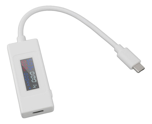 Probador Usb C Kws-065c Tipo Pantalla Color Corriente Blanco