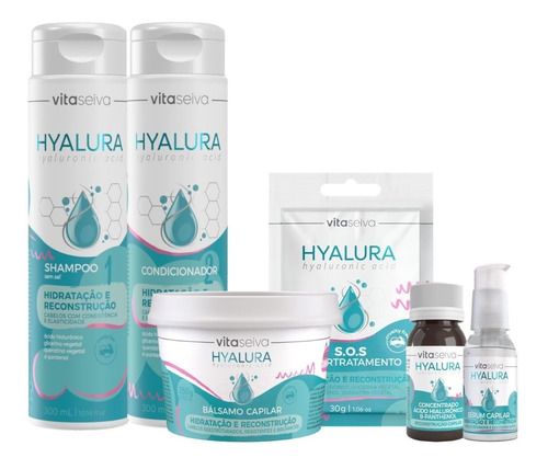 Imagem 1 de 9 de Kit Lançamento Hyalura Vita Seiva Hidratação E Recosntrução
