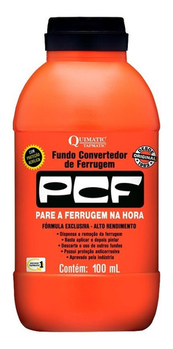 Pcf Fundo Convertedor Pare Ferrugem Na Hora Quimatic 100ml 