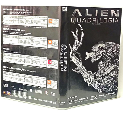 Quadrilogia Alien 79/86/92/97-novos-originais