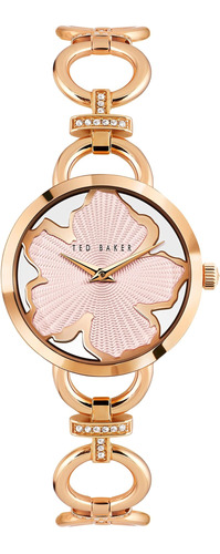 Reloj De Pulsera Con Cadena De Oro Rosa Y Acero Inoxidable P