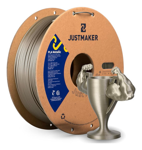 Justmaker Pla Filamento De Impresora 3d Con Acabado Metálico