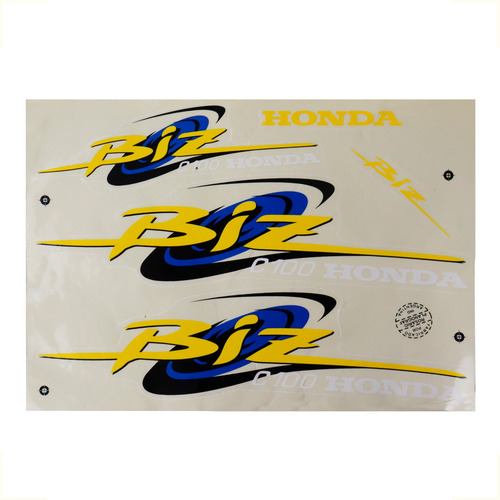 Kit De Calcos Para Honda Biz Año 1999 - Amarillo