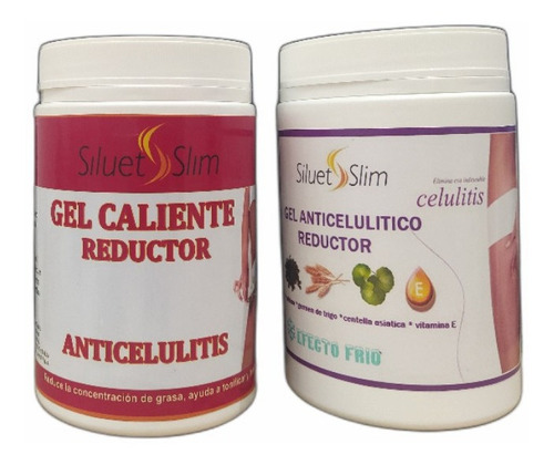 Gel Reductor Frío Y Caliente  Combo Reductor Anticelulitico